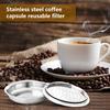 Stainless Steel Refilable Filter Tamper Reusable Coffee Capsule Fit Machine for Kitchen Accessories