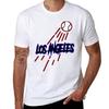 Los Angeles Baseball TShirt Man Tshirt Black Cotton Tshirt Plain for Man Package TShirt