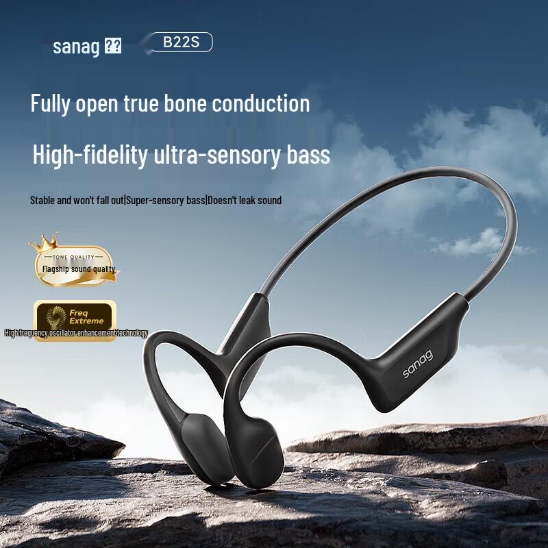 SANAG B22 Open-Ear Bone Conduction Sports Headphones