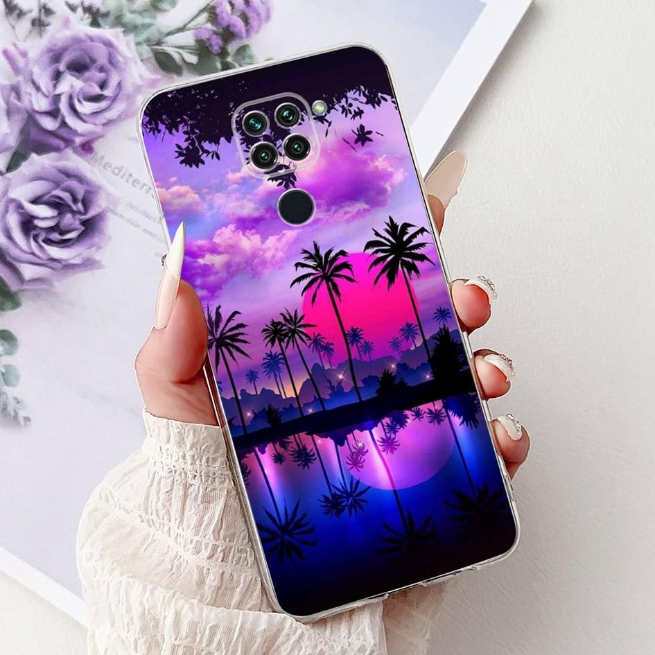 For Xiaomi Redmi Note 9 Case Redmi Note9 Cover M2003J15SC M2003J15SG Fashion Butterfly Phone Case Shockproof TPU Soft Back Cover