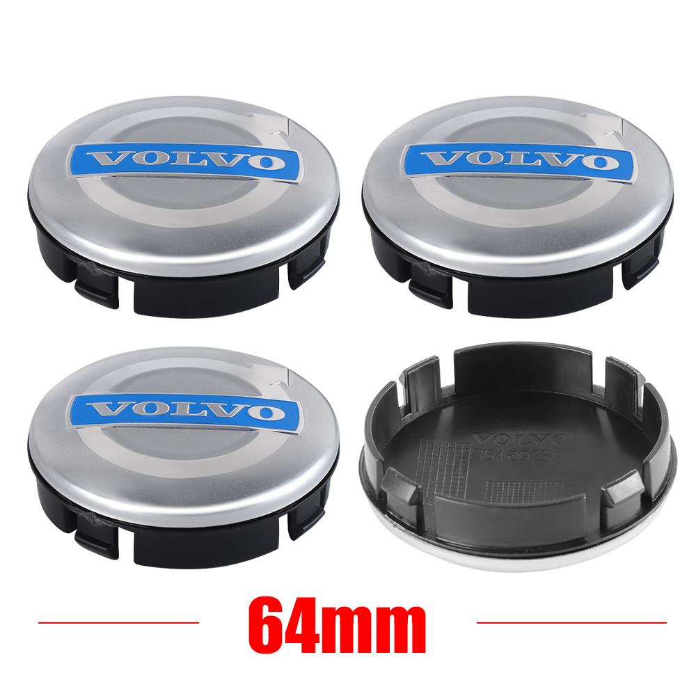 4 Stück 64mm Auto Radnabenkappen Emblem Aufkleber Radabdeckung Für Volvo R V50 S40 XC90 XC60 V40 V60 XC70 C30 S60 S80 V70 XC40 V90 AJ7