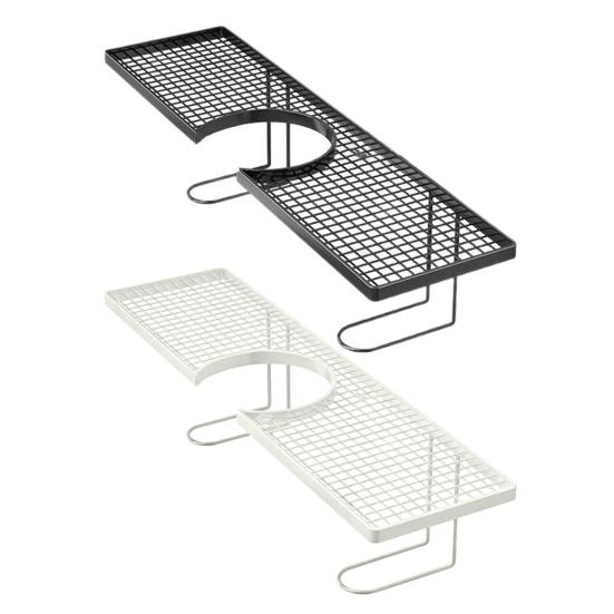 Faucet Holder U-Shaped Large No Drilling Waterproof Capacity Design Organizer Rust-Proof Drainage Rack