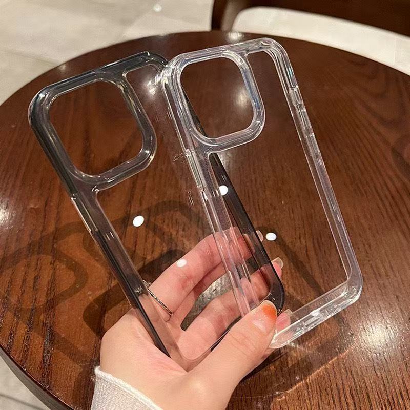 Silicone Transparent Shockproof Phone Case for IPhone 17 Pro Air 16 15 14 13 12 11 Pro Max XS XR 7 8 Plus Clear Protection Cover