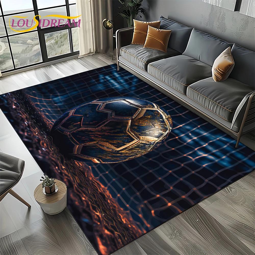 Football Field Soccer Sport 27 Style Carpet Rug for Living Room Bedroom Home Sofa Decoration,Kids Area Rug Non-slip Floor Mat