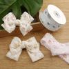 Double Velvet Lace Trim Fabric 1.50in×10 Yard Chiffon Tape Bouquet Ribbons Cake Packaging DIY Gift Wrapping Single Face Ribbons