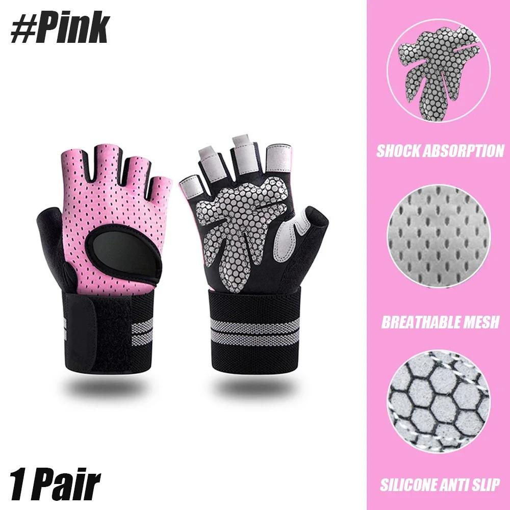 Weightlifting Gloves with Wrist Support for Heavy Exercise Body Building Gym Training Fitness Handschuhe Workout Crossfit Gloves