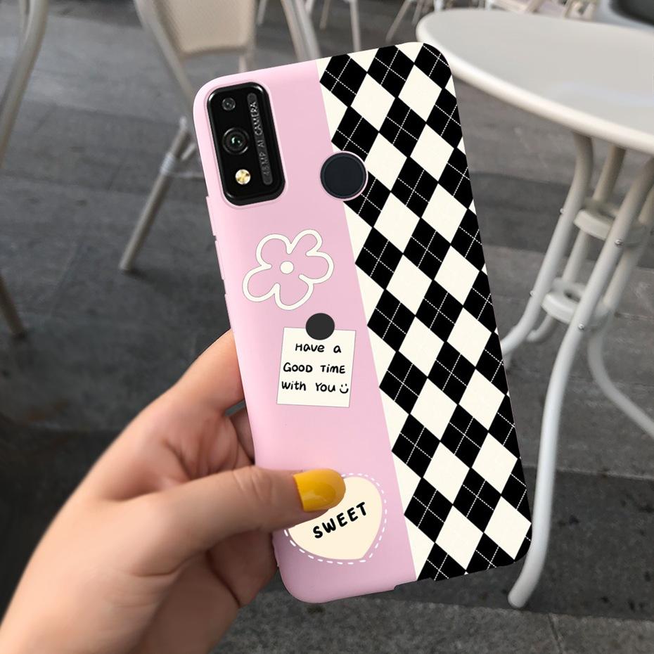 Für Honor 9X Lite JSN-L21 Handyhülle Honor 9X STK-LX1 Schöner Druck Macaron Silikon Weiche Hüllen Abdeckung Für Honor9X 9 X Lite