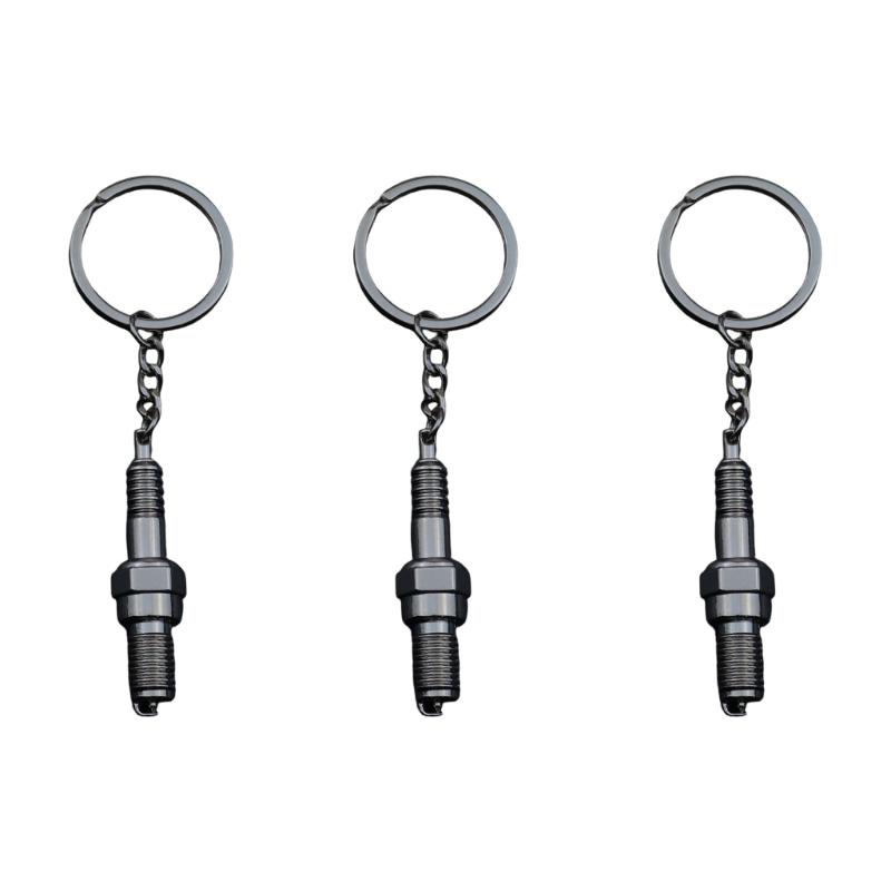 Metal Car Keychain Accessory Nonslip Grip Multipurpose Use Vehicle Themed Key Holder Present for Automotive Enthusiasts