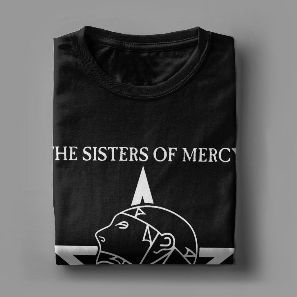 1984 The Sisters Of Mercy T Shirt Men's Cotton Vintage T-Shirt Round Neck Tees Short Sleeve Clothing New Arrival
