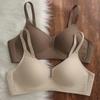 Soutien-gorge push-up sans coutures à col en V – Design doux, soutenant et anti-affaissement pour femmes sans armature.