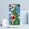 Weihnachten Weihnachtsmann Geschenk Weiche Hülle für iPhone 16 17 Air 15 14 Pro Max 16E Handyhülle 13 Mini 12 11 7 SE 8 Druckmuster Fi