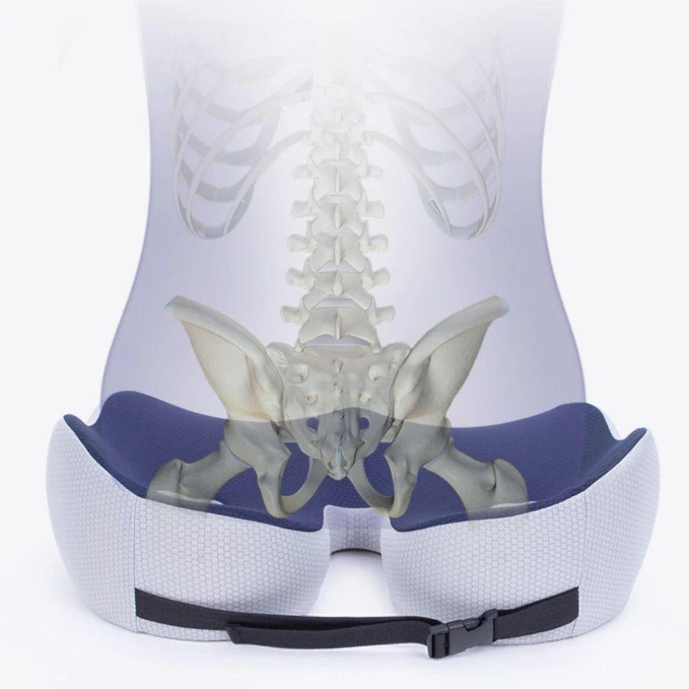 Ergonomic Hemorrhoid Seat Cushion Non-slip Slow Rebound Office Chair Pad Tailbone Support Comfortable Car Seat Cushion Sedentary