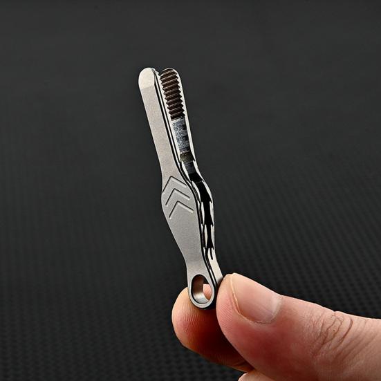 Titanium Alloy Small Tweezers Rustproof Corrosion Resistant Non-Slip Design Compact Size Portable Mini Tweezers