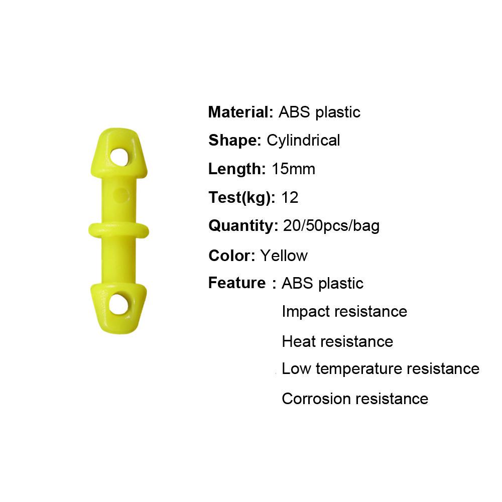 500pcs Plastic Snapper Fishing Equipment Part Tackle Snapper Skirts and Rubber Tie Mule Maintenance Supplies Yellow