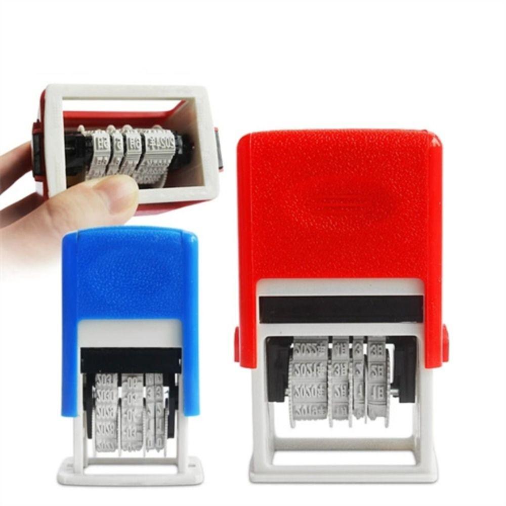 Universal Self-Inking 4mm Self-Inking Stamps DIY Stamp Date Stamps Date Wheel Stamp Handle Account Stamp Automatic Ink Return