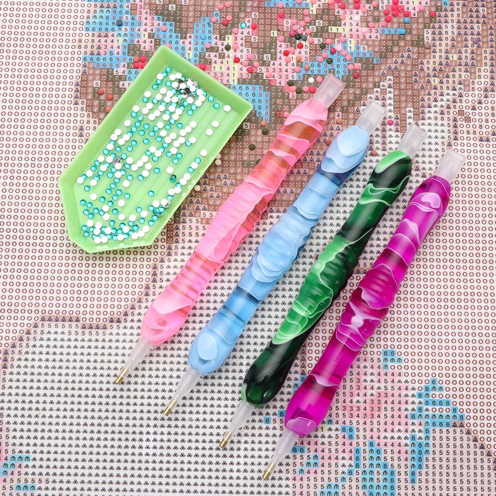 Anti-Slip Mat Resin Pens Point Drill Pen Diamond Painting Glue Clay Resin Diamond Painting Pen