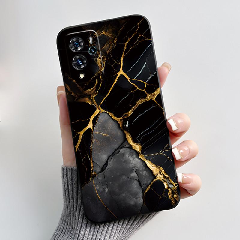 Pour ZTE Blade V40 Pro/ZTE 9046 Coque Mignon Lapin d'Amour Drôle Noir Mat Souple TPU Housse Arrière Protectrice Pour ZTE V40 Pro Coque de Téléphone