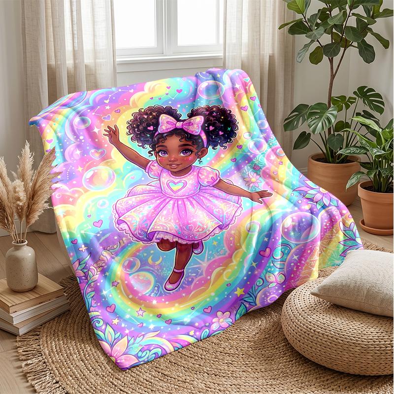 Fantasy Bubble Adventure Theme Blanket Lightweight Warm Flannel Blanket Decorative Throw Blanket for Home Decoration