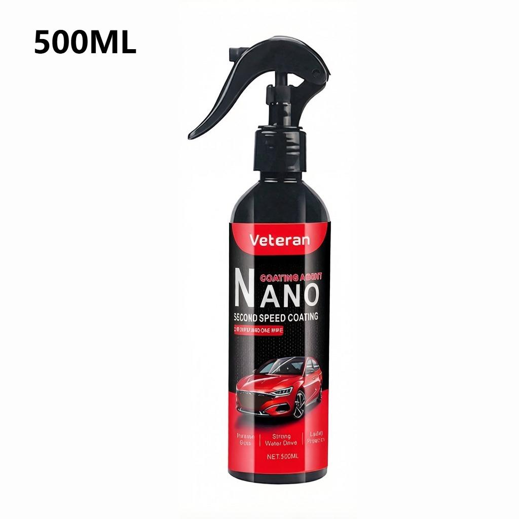 Nano náter v spreji na auto - 500 ml Lesk za 1 minútu, Vodoodpudivý, Zvýrazňovač lesku pre ochranu laku auta
