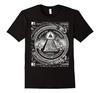 Dollar All Seeing Eye Illuminati Freemasons Pyramid T-Shirt 100% Cotton O-Neck Short Sleeve Casual Mens T-shirt Size S-3XL
