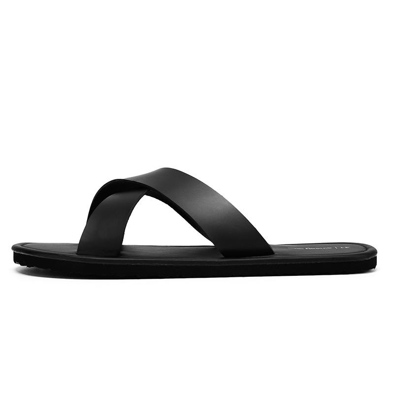 Herrtofflor utomhus Strand Platt Flip-flop Tofflor Sommar Casual Tofflor Inomhus Hemma Herrskor Halkfria Andningsbara Sandaler