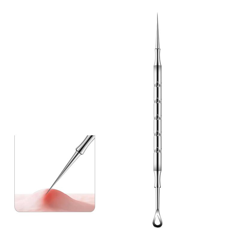 Remover Pimple Popper Tool Whitehead Popping Zit Nose Face Blemish Extractor Cleanser Blackhead Acne Needle Removing Treatment