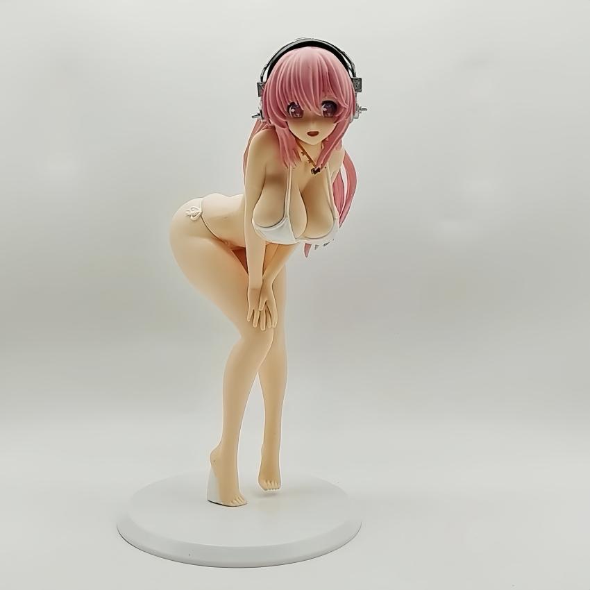 20CM Super Sonico Sonic Bikini Swimwear Bunny Girl Figure Action Anime Model Doll Toys For Christmas Gift