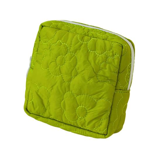 Sanitary Napkin Storage Bag Toiletries Keys Cards Storage Bag Organizer Floral Pattern Zipper Closure Travel Essentials Case