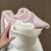 Pink Sweet Mohair Sweater Women's Loose Senior Sense Soft Waxy Milk Wear Bottom Knitted Sweater Top Thick