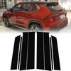 8pcs/set Car Door Window Trim Pillar Posts Molding Cover Stickers Auto Styling Accessories Fit for Toyota Yaris Cross AC200 2023-2025