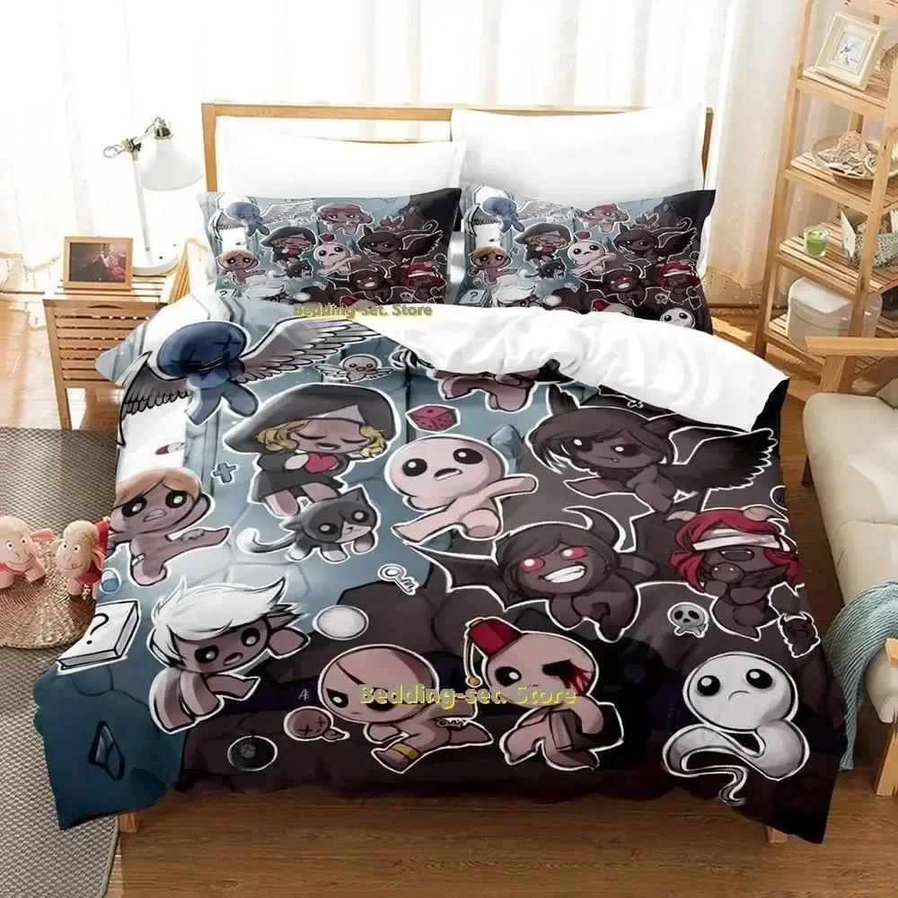 3D Tlač Hra The Binding of Isaac Posteľná súprava Jednolôžková Dvojlôžková Plná Queen King Size Posteľná súprava Spálňa pre dospelých Dieťa Súpravy obliečok na paplón