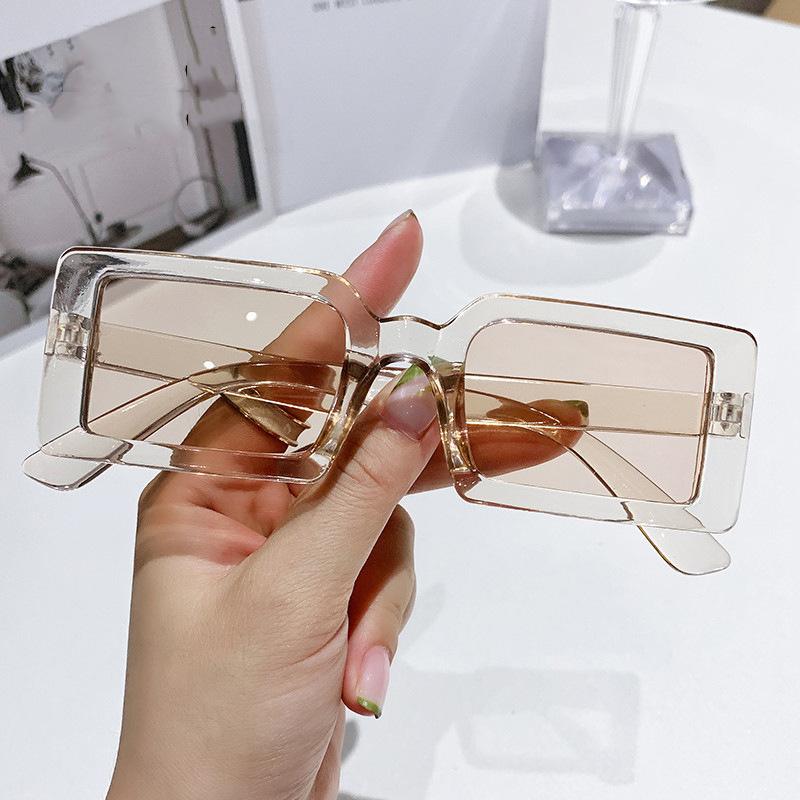 New Small Frame Sunglasses for Women Fashionable Box Sun Glasses for Men Trendy Jelly Colored Sunglasses Fashion Accessory, Non-polarized