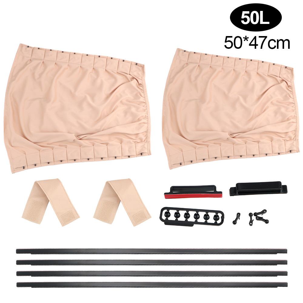 Auto Windows Curtain Car Curtain Sun Visor Blinds Cover Universal Aluminum Alloy 2pcs/Set Car Side Window Sunshade Curtains
