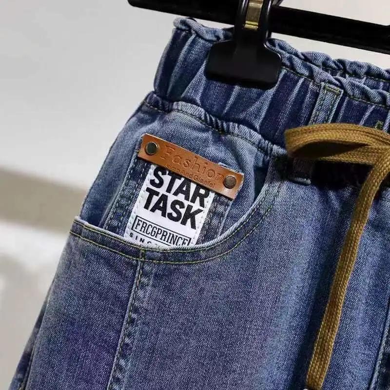 Spodnie jeansowe Elastic Force z wysokim stanem Jeansy damskie Skinny Jeansy damskie Harem Pants Plus Size