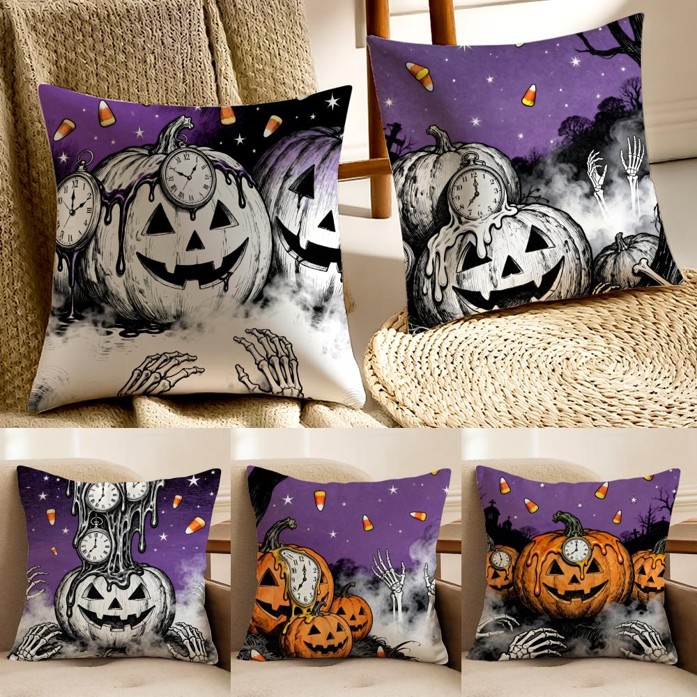Surreal Halloween Cushion Cover Pillowcase Antidustmite living Room Sofa Decor Cushion Room