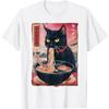 NeotoBatAO Katze Ramen Nudeln Japanisch Kawaii Anime Ramen Katze Herren Wohnen T-Shirt