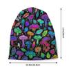 Psychedelic Magic Mushrooms Klobúk Klobúk Pletený klobúk Unisex Dámske Cool Unisex Zimné Teplé Čiapky Skullies Čiapky
