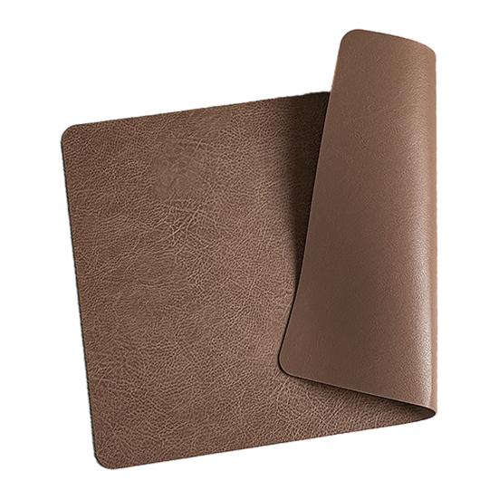 Yousheng Double-Sided Placemat Waterproof Oil-Proof Heat Resistant Coaster for Dining Table Faux Leather Non-Slip Pad for