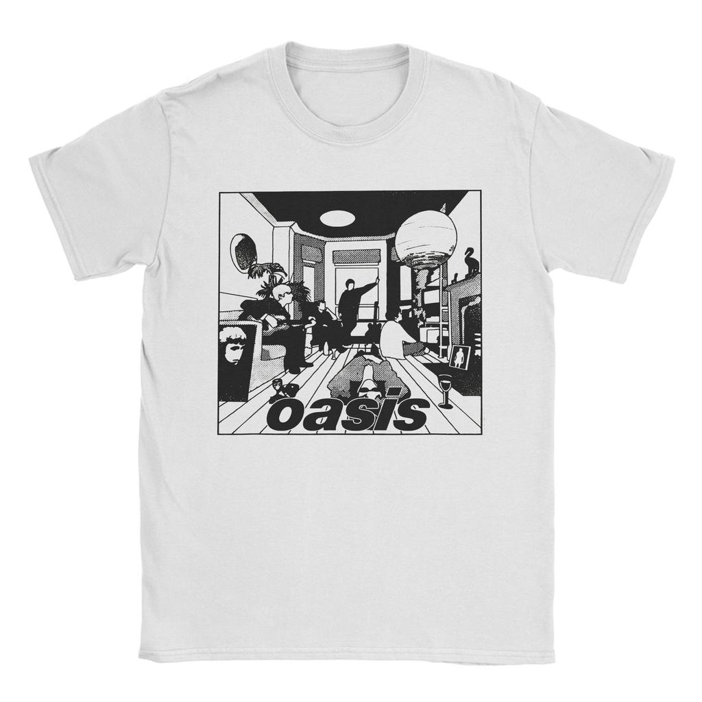 Oasi Live 25 Rock Band Tee Shirt for Men Women New Arrival T Shirts Vintage 90s Hip Hop 100% Cotton Clothing