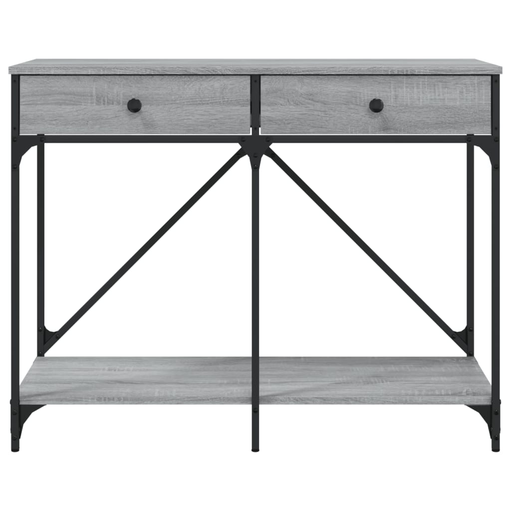 Console Table Grey Sonoma 100x39x78.5 cm Particleboard