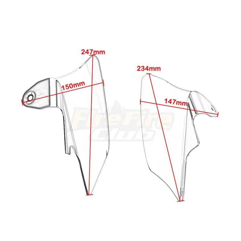 For Harley Electra Glide Road King Street Glide FLHX 1998-2007 Motorcycle Reflective Saddle Shield Mid-Frame Air Heat Deflector