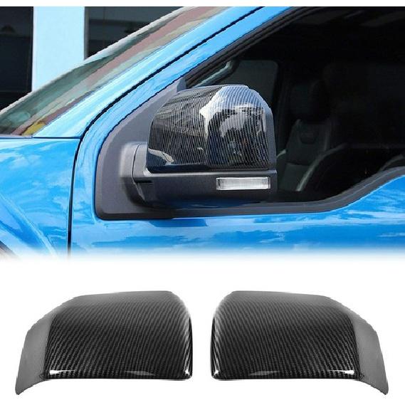 Auto-Rückspiegelabdeckung Zierrahmen Blende für Ford F150 2015- Zubehör