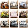 3D Olifant Beddengoedset Gigantisch dierendekbedovertrek Kussensloop 2/3 stuks Microvezelstof AU180 * 210 Volledige grootte Sneldrogend Zacht Huishoudtextiel