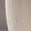 18K Gold Titanium Diamond Necklace - Stainless Steel, Non-fading, Versatile Clavicle Chain with High-End Pendant