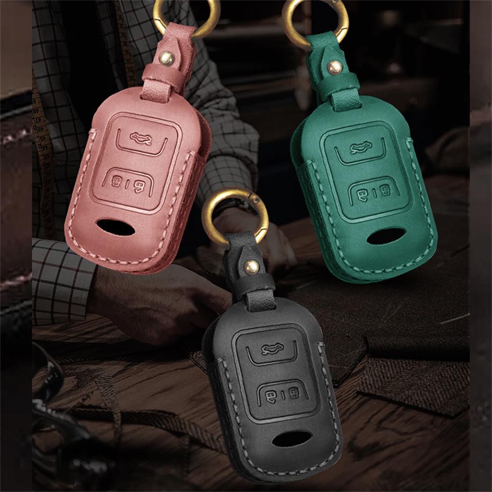 Echtes Leder Autoschlüsselhülle für Chery Tiggo, QQ, Arrizo Modelle