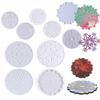Mould DIY Crystal Resin Hollow Snowflake Heat-Resistant Coaster Mold Snowflake Hanging Ornament Christmas Series Silicone Molds