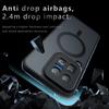For iQOO 15 Ultra Case Magnetic Matte Frosted Translucent Airbag Drop-proof Non-yellowing Anti-Fingerprint Cover