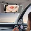 Miroir de maquillage LED de voiture HD, réglage à trois vitesses, plaque de pare-soleil, rétroviseur intérieur, écran tactile variable, miroir de vanité automatique