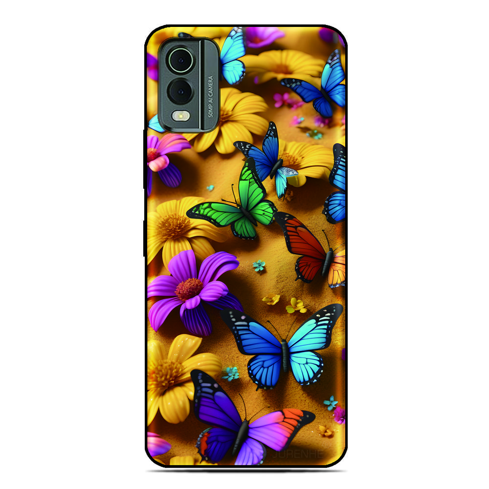 Butterfly Image Phone Case For Oukitel C69 C3 C2 C68 C62 C61 C57s C57 C58 P1 C1 Pro C59 C53 C51 C50 C38 C36 C35 C21 WP50 Cover