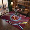 West Ham United Football Print Crystal Velvet Rug, Comfortable Water Absorbent Non Slip Indoor Floor Carpet
